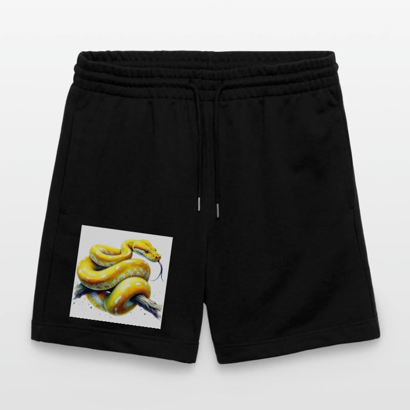 Yellow python Stanley/Stella Trainer Unisex Organic Jogging Shorts