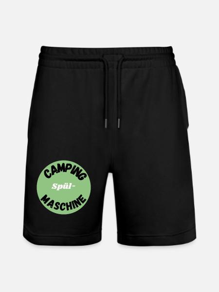 Camping spülmaschine - Stanley/Stella Unisex Bio Joggingshorts Trainer  - Schwarz