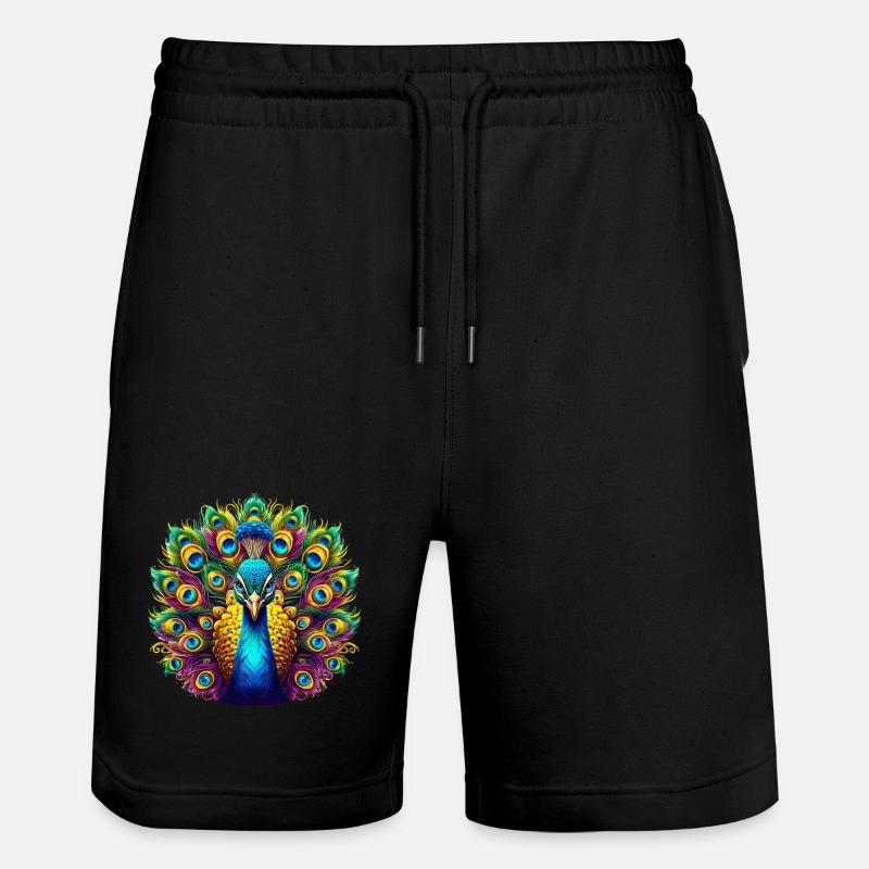 Pfau - Stanley/Stella Unisex Bio Joggingshorts Trainer  - Schwarz