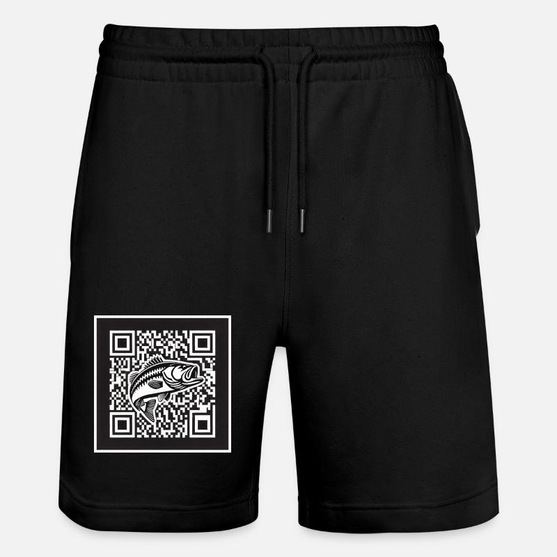 Design de code QR Perch - Short de jogging bio TRAINER Stanley/Stella unisexe - noir