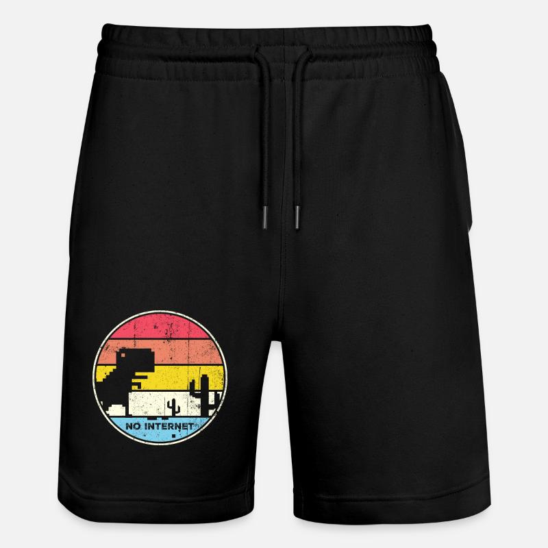 Desert Sunset Pixel Silhouette - Short de jogging bio TRAINER Stanley/Stella unisexe - noir