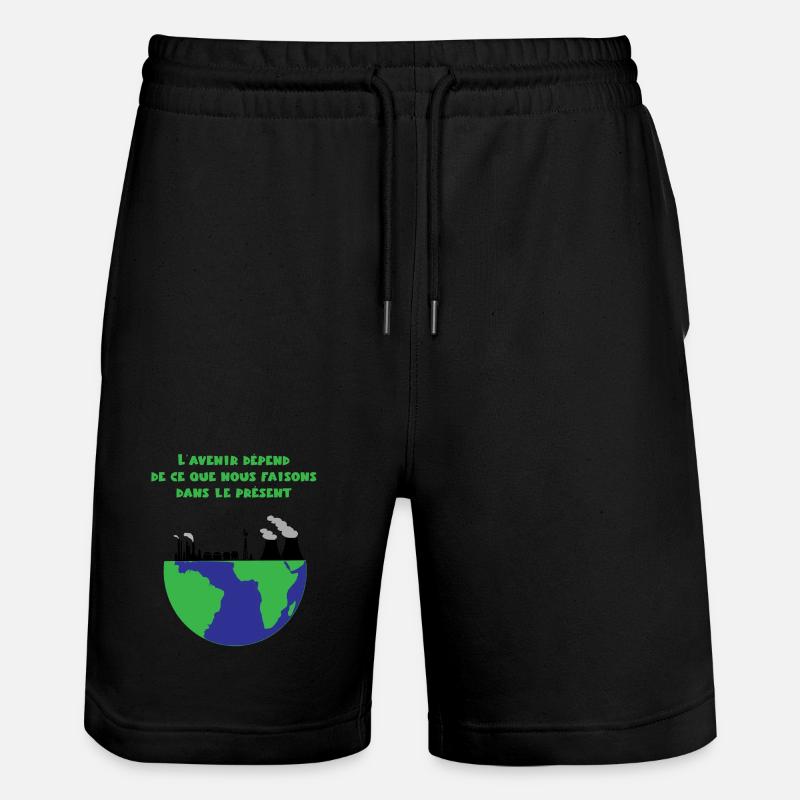 Planète Terre - Short de jogging bio TRAINER Stanley/Stella unisexe - noir
