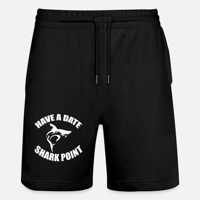 HAVE A DATE - SHARK POINT - Stanley/Stella Unisex Bio Joggingshorts Trainer  - Schwarz