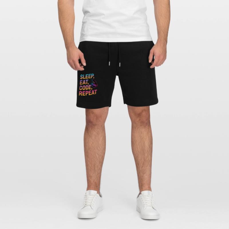 Dormir, manger, coder, répéter Short de jogging bio TRAINER Stanley/Stella unisexe