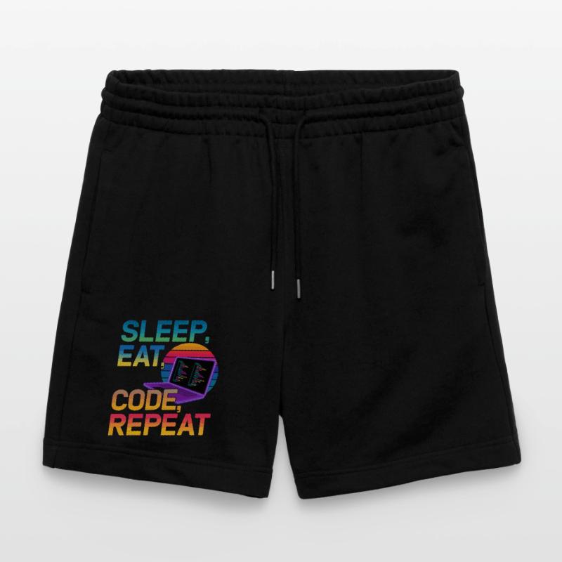 Sleep Eat Code Repeat Gift pour Coder Short de jogging bio TRAINER Stanley/Stella unisexe