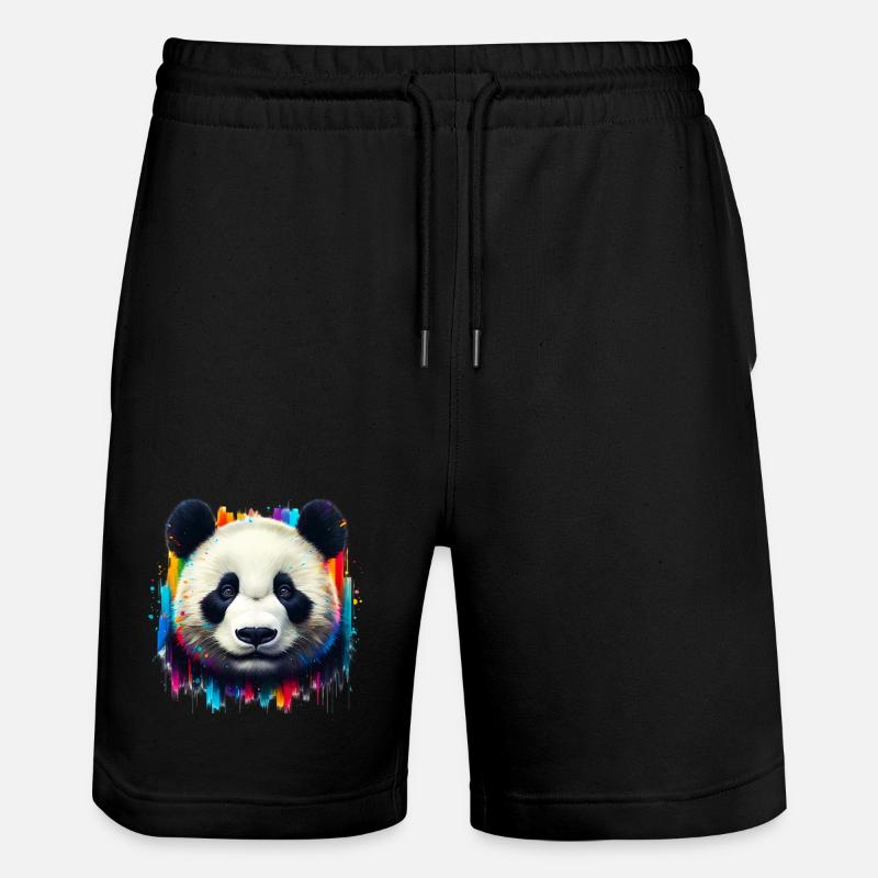 Panda - Short de jogging bio TRAINER Stanley/Stella unisexe - noir