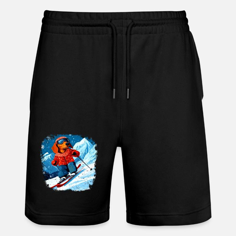 Ski teckel - Short de jogging bio TRAINER Stanley/Stella unisexe - noir