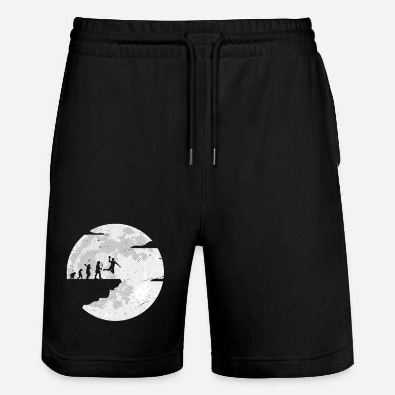 Moon Evolution Celebration - Stanley/Stella Trainer Unisex Organic Jogging Shorts - black