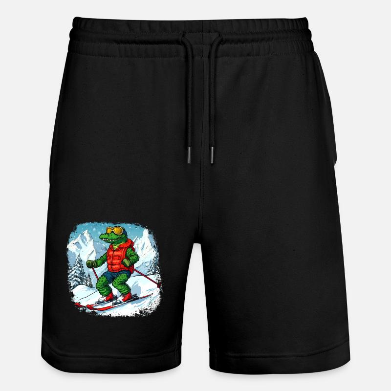 Crocodiles Ski - Short de jogging bio TRAINER Stanley/Stella unisexe - noir