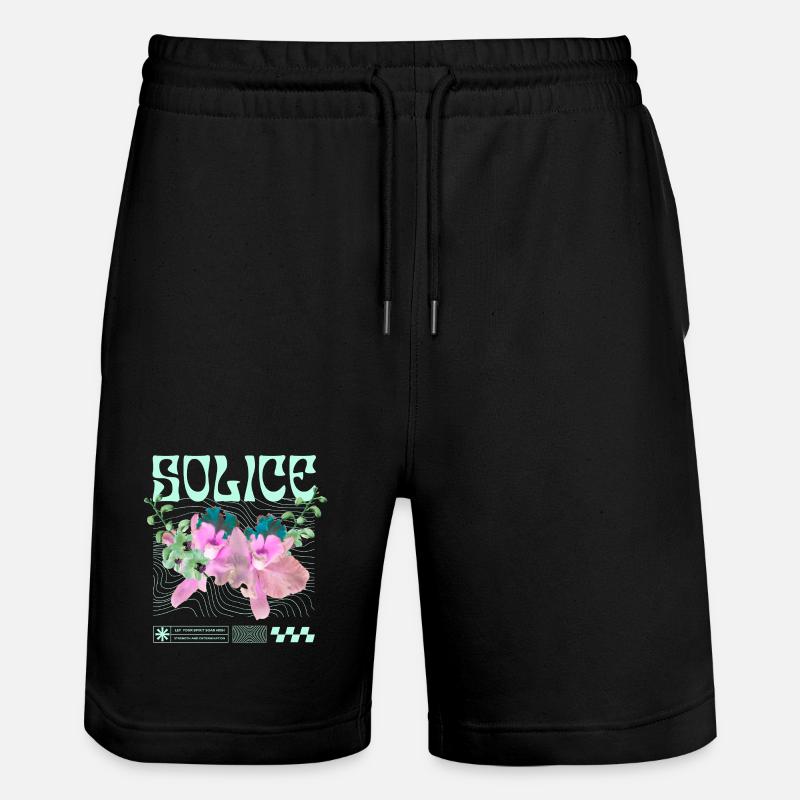 Solice – Tranquillité botanique - Short de jogging bio TRAINER Stanley/Stella unisexe - noir
