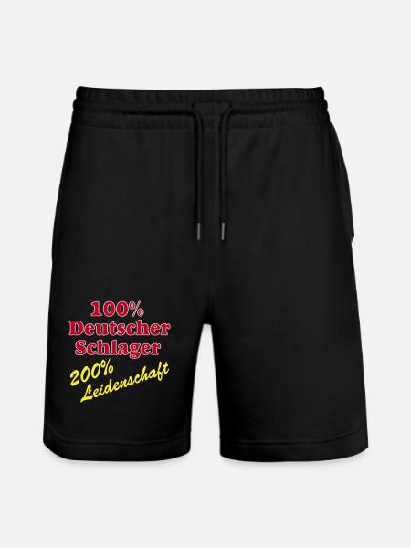 Schlager Party , Schlager Music , Schlager 100% - Stanley/Stella Trainer Unisex Organic Jogging Shorts - black