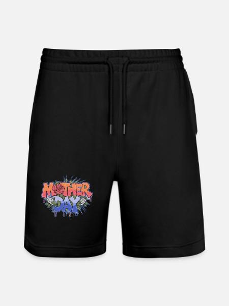 Graffiti Mother Day - Stanley/Stella Trainer Unisex Organic Jogging Shorts - black