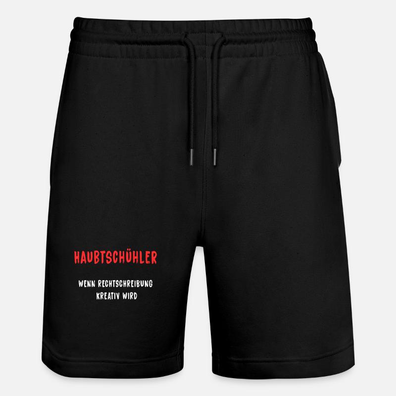 Haubtschühler – Orthographe créative - Short de jogging bio TRAINER Stanley/Stella unisexe - noir