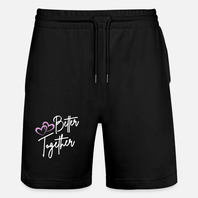 Better Together Script Hearts - Short de jogging bio TRAINER Stanley/Stella unisexe - noir