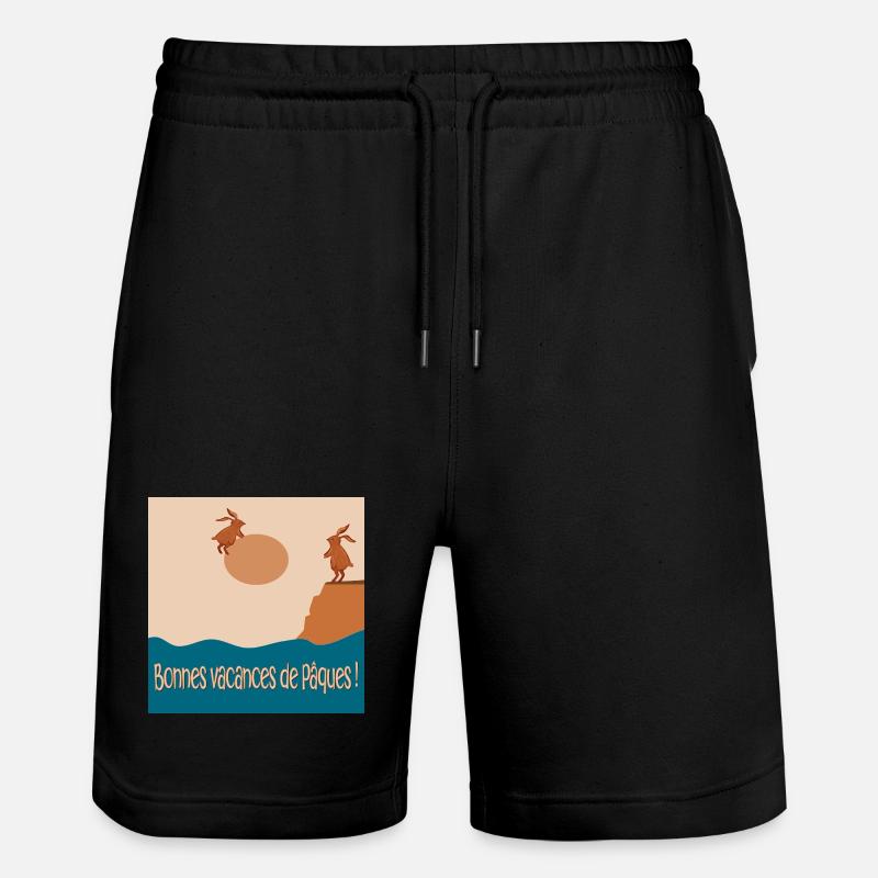 Bonnes vacances de Pâques - Short de jogging bio TRAINER Stanley/Stella unisexe - noir