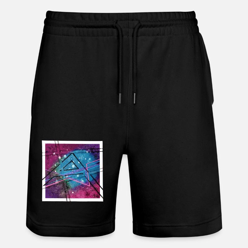 Abstrakte Kunst - Stanley/Stella Unisex Bio Joggingshorts Trainer  - Schwarz
