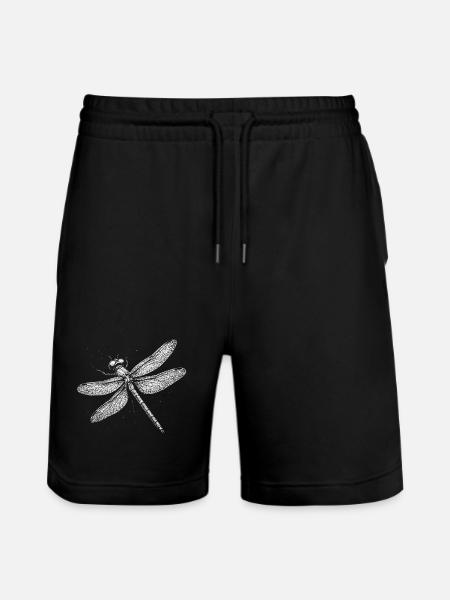 Dragonfly - Stanley/Stella Trainer Unisex Organic Jogging Shorts - black