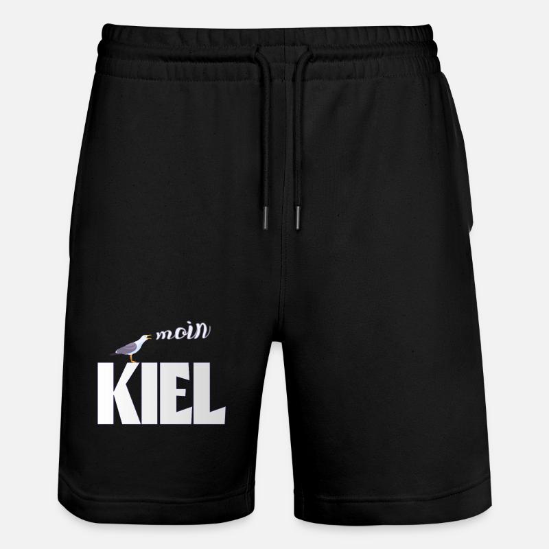 Kiel Möwe & Moin Design - Stanley/Stella Unisex Bio Joggingshorts Trainer  - Schwarz