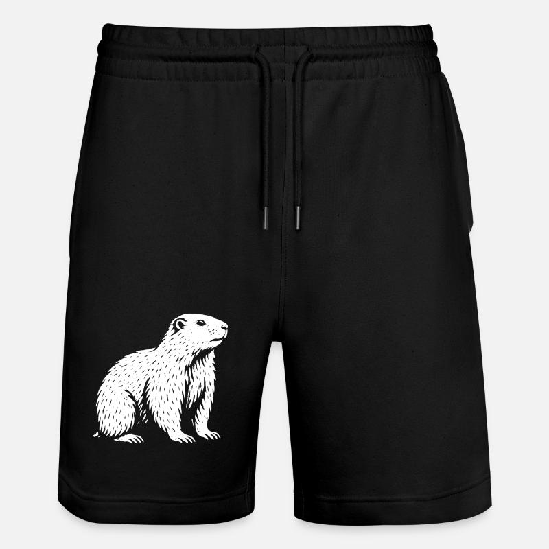 Roi de la Tranquillité Alpine - Short de jogging bio TRAINER Stanley/Stella unisexe - noir