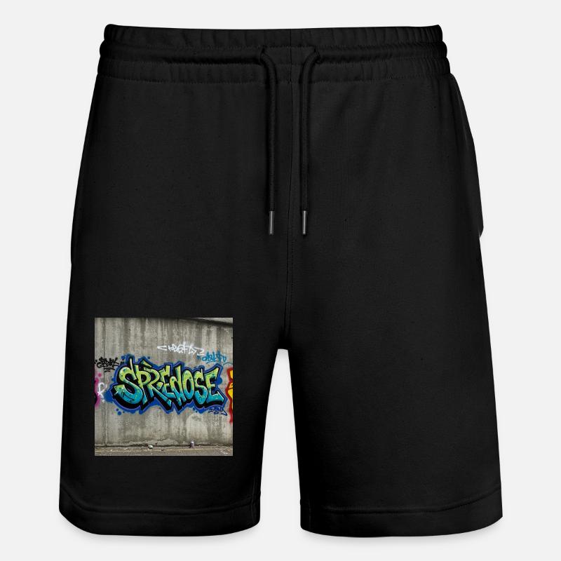 Graffiti Expression T-Shirt - Stanley/Stella Unisex Bio Joggingshorts Trainer  - Schwarz