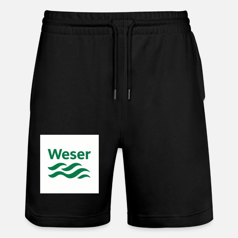 Weser vert blanc - Short de jogging bio TRAINER Stanley/Stella unisexe - noir