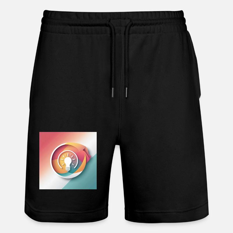 Illustration de créativité abstraite - Short de jogging bio TRAINER Stanley/Stella unisexe - noir
