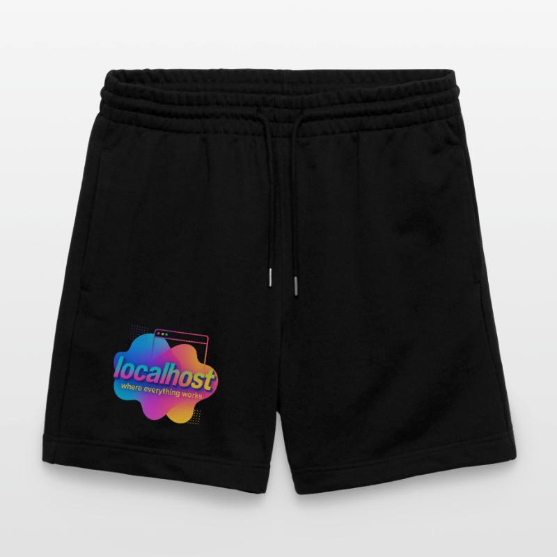 Localhost Colorful Graphic Tee for Developers Stanley/Stella Trainer Unisex Organic Jogging Shorts