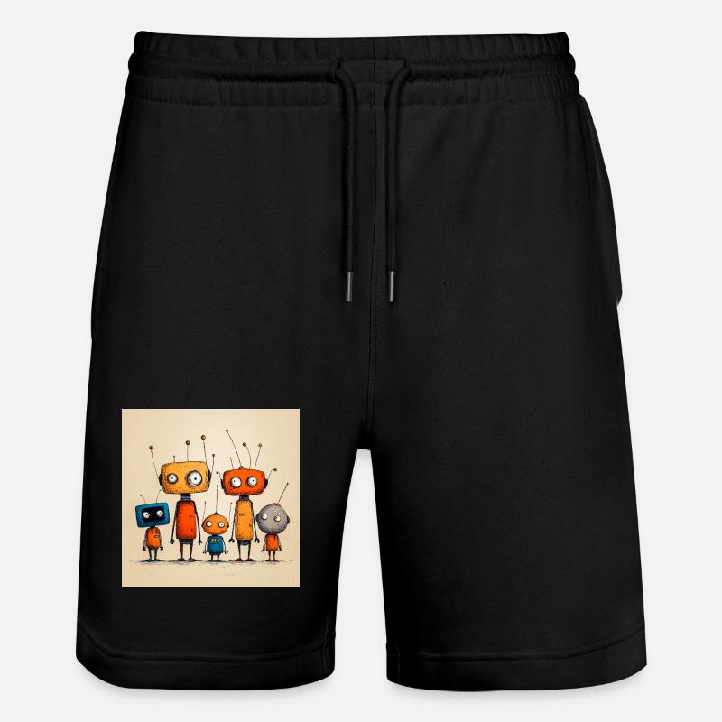 Robot Amicaux Enfantins - Short de jogging bio TRAINER Stanley/Stella unisexe - noir