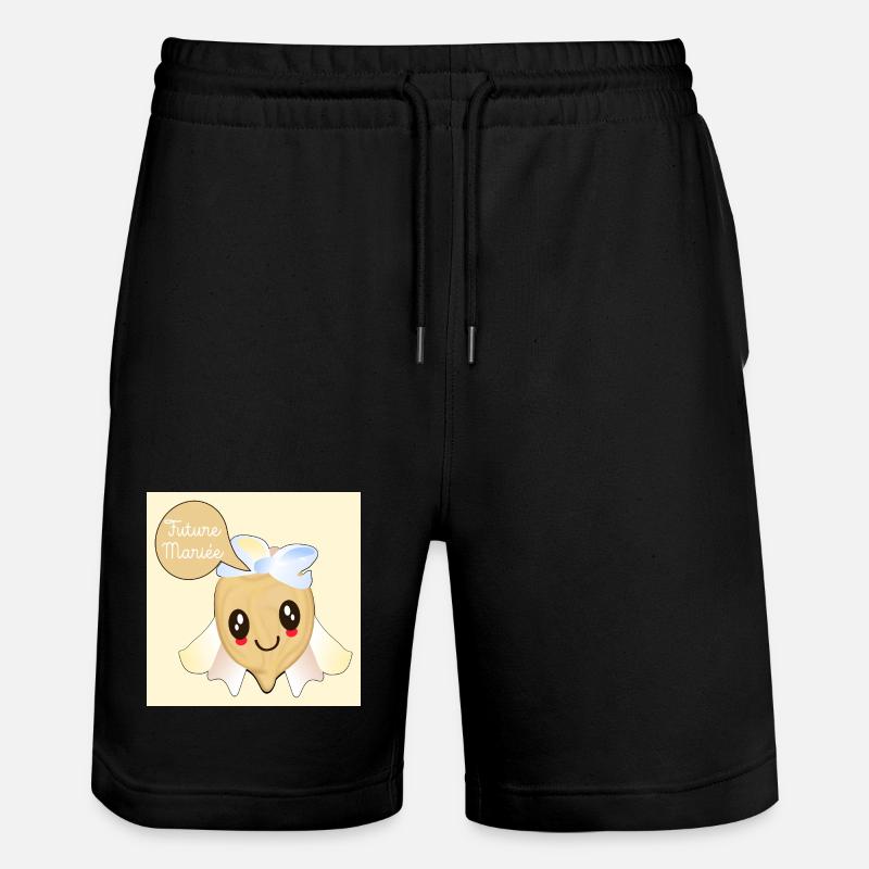 Future Mariée Pois Chiches - Short de jogging bio TRAINER Stanley/Stella unisexe - noir