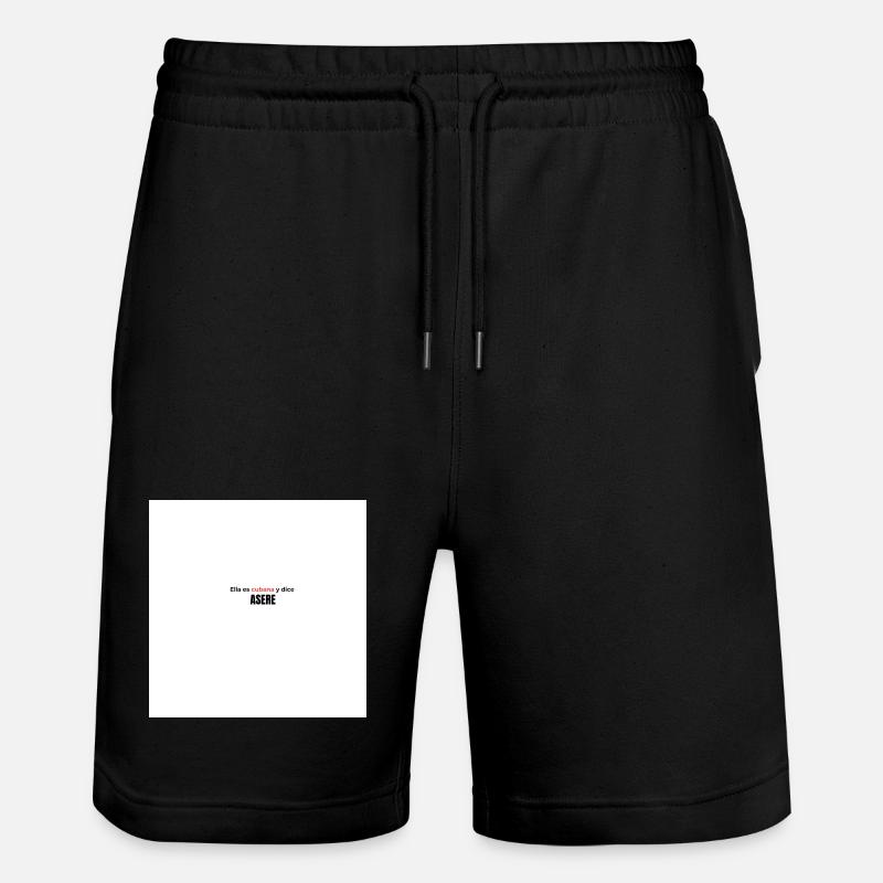 Asere Blanc - Short de jogging bio TRAINER Stanley/Stella unisexe - noir