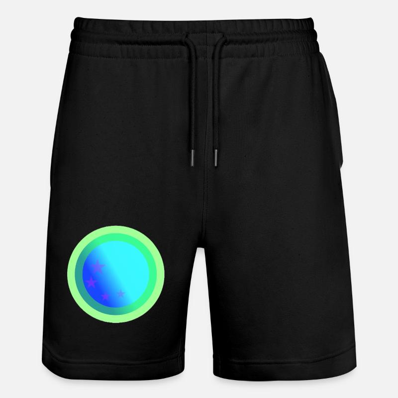 Conception de constellations bleues célestes - Short de jogging bio TRAINER Stanley/Stella unisexe - noir