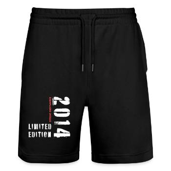 Limited Edition 2014 Single Copy - Stanley/Stella Trainer Unisex Organic Jogging Shorts - black - Front - Nik (191cm) & Marisol (170cm)