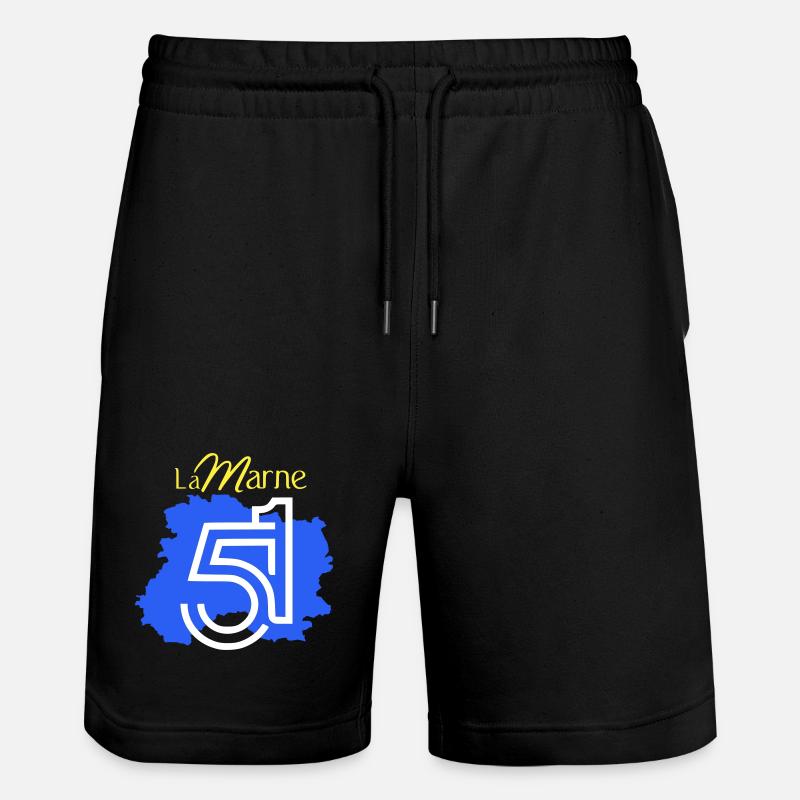 La Marne 51  - Short de jogging bio TRAINER Stanley/Stella unisexe - noir