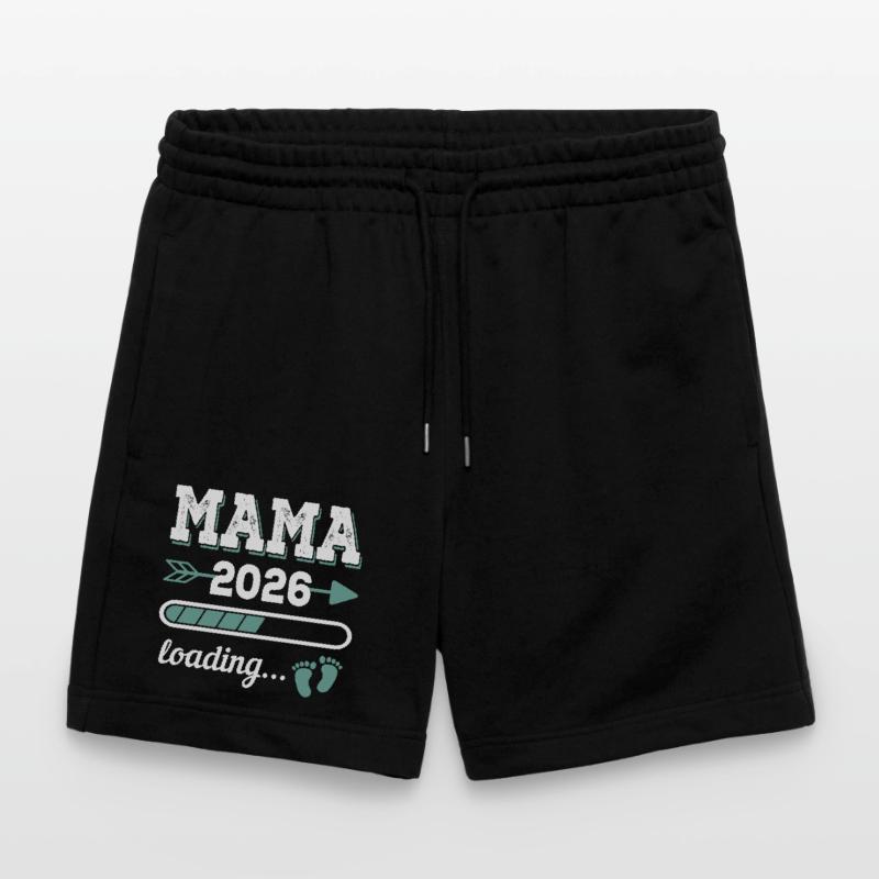 Mama 2026 Loading Werdender Mutter Geschenkidee Stanley/Stella Unisex Bio Joggingshorts Trainer 