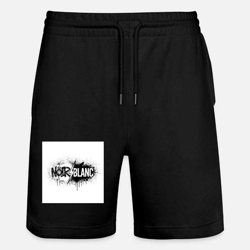 Nordweißer Graffiti-Blitz - Stanley/Stella Unisex Bio Joggingshorts Trainer - Schwarz
