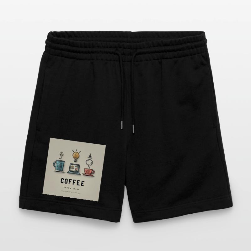 Coffee Code Design Stanley/Stella Trainer Unisex Organic Jogging Shorts