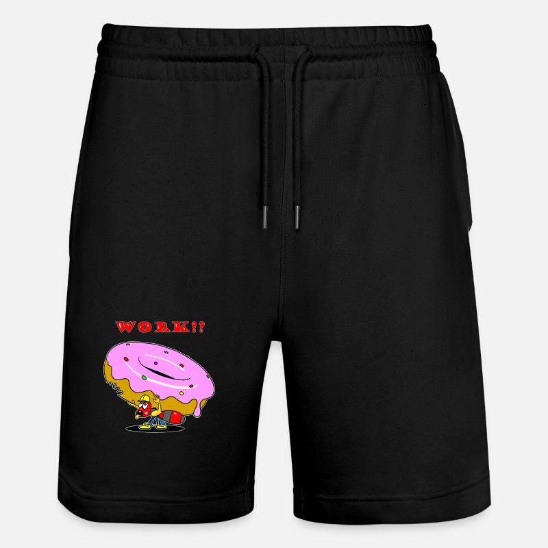 Dessin animé Ouvrière Donut de Fourmi - Short de jogging bio TRAINER Stanley/Stella unisexe - noir