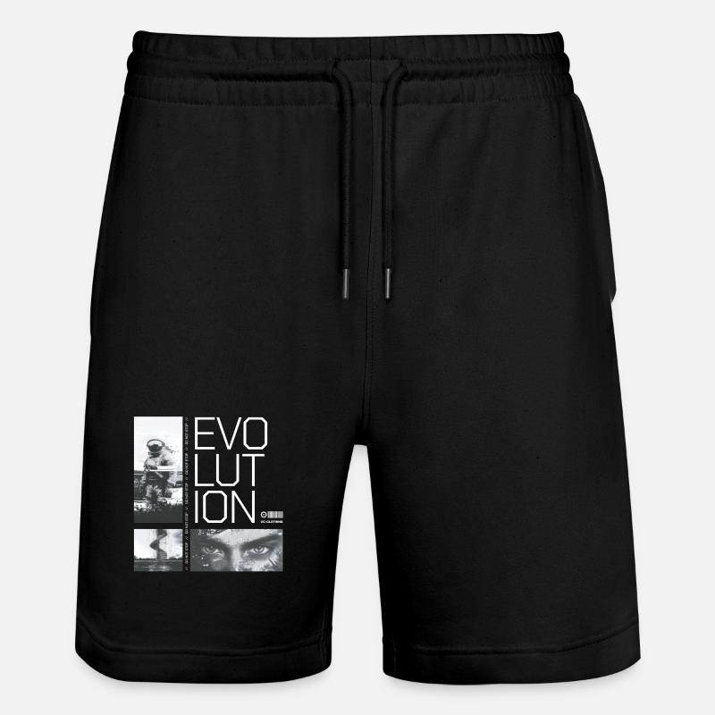 Evolution - do not stop - Stanley/Stella Unisex Bio Joggingshorts Trainer  - Schwarz
