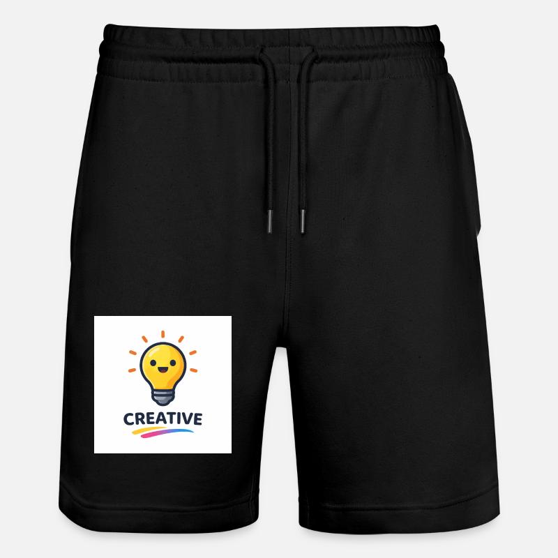 Creative flash of light design - Stanley/Stella Trainer Unisex Organic Jogging Shorts - black