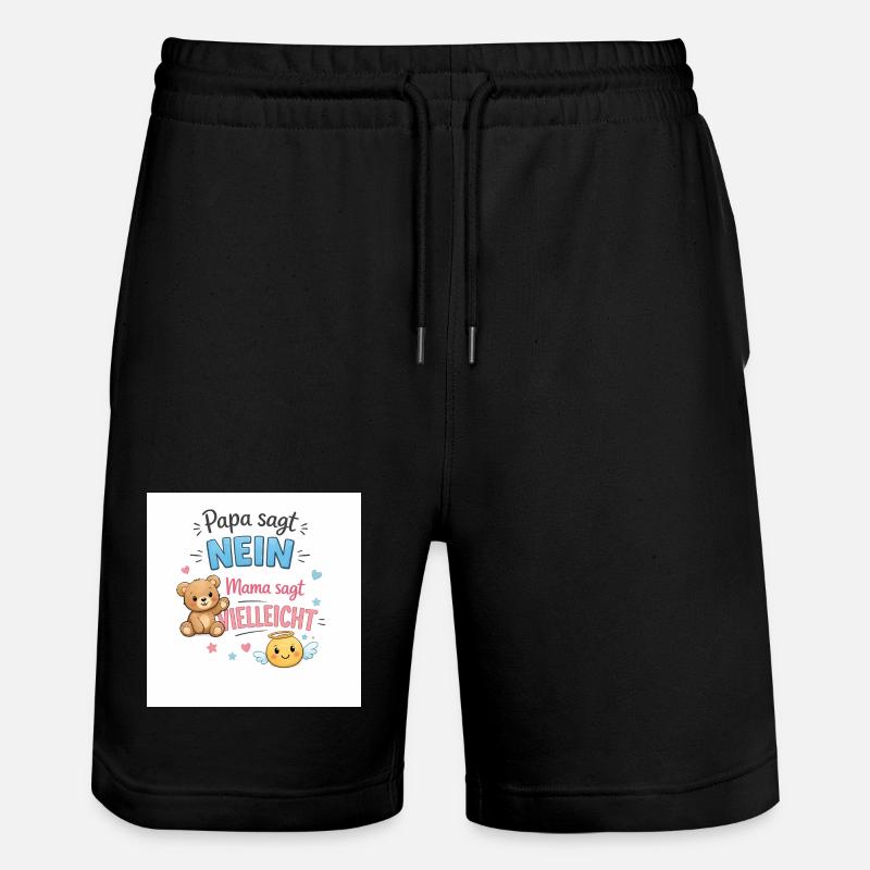 Papa dit non, maman dit peut-être - Short de jogging bio TRAINER Stanley/Stella unisexe - noir