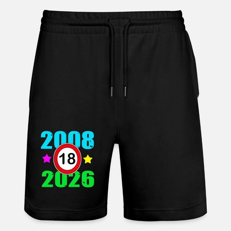 18e anniversaire 2026 - Short de jogging bio TRAINER Stanley/Stella unisexe - noir
