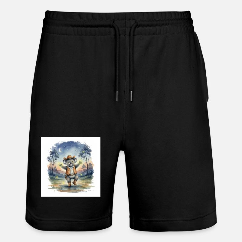 Mehni le cow-boy Koala - Short de jogging bio TRAINER Stanley/Stella unisexe - noir
