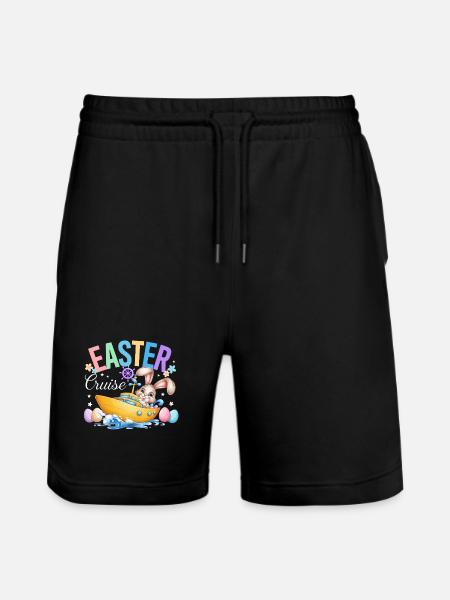 Easter Cruise Holiday Quote - Stanley/Stella Trainer Unisex Organic Jogging Shorts - black