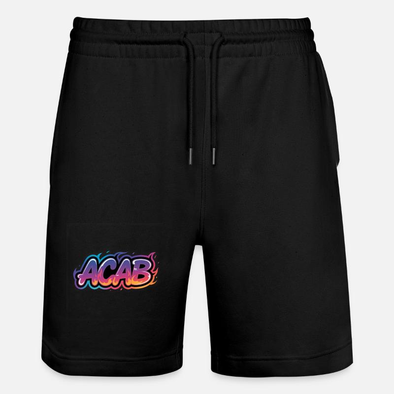 ACAB – Anti-Cops-Tee - Stanley/Stella Unisex Bio Joggingshorts Trainer  - Schwarz