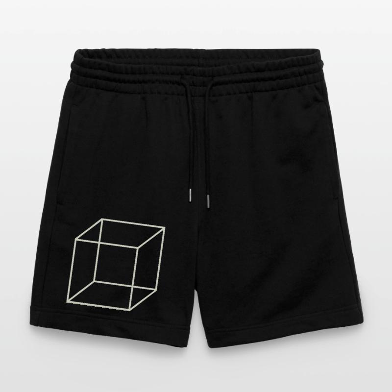 Geometric Wire Cube Stanley/Stella Trainer Unisex Organic Jogging Shorts