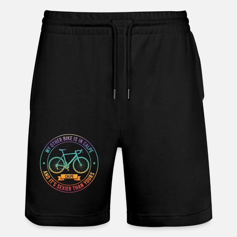 Tee de la rivalité vélo Calpe - Short de jogging bio TRAINER Stanley/Stella unisexe - noir