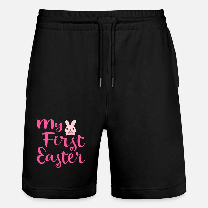 Mon premier lapin de Pâques - Short de jogging bio TRAINER Stanley/Stella unisexe - noir