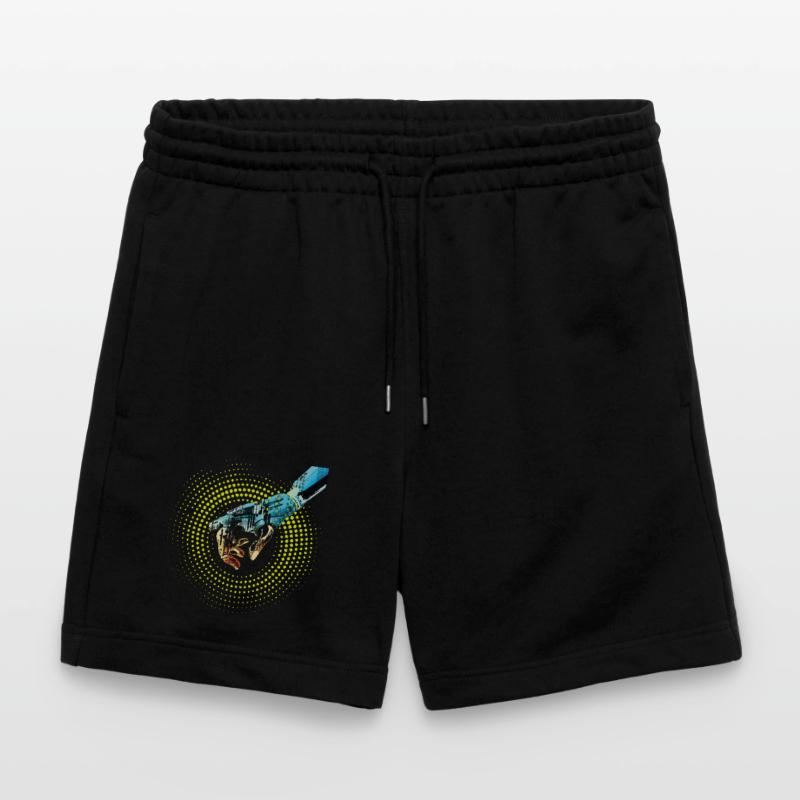 computer hand robot AI digital cyborg code pc Stanley/Stella Trainer Unisex Organic Jogging Shorts