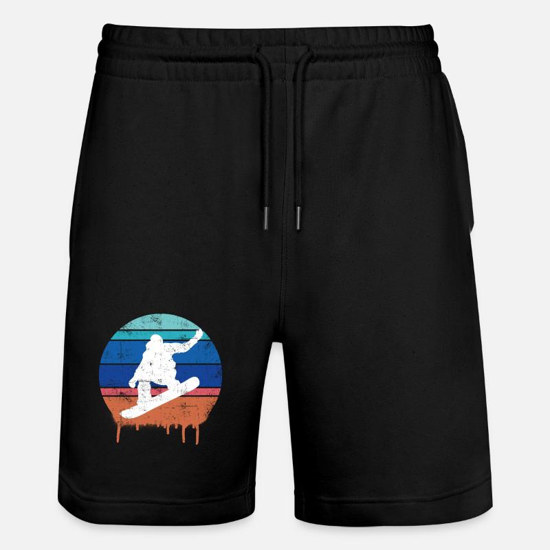 Snowboard rétro - Short de jogging bio TRAINER Stanley/Stella unisexe - noir