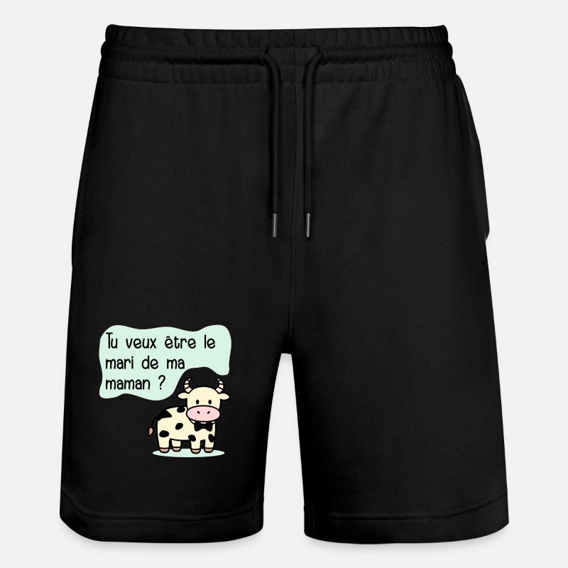 Proposition de Mariage Maman - Short de jogging bio TRAINER Stanley/Stella unisexe - noir